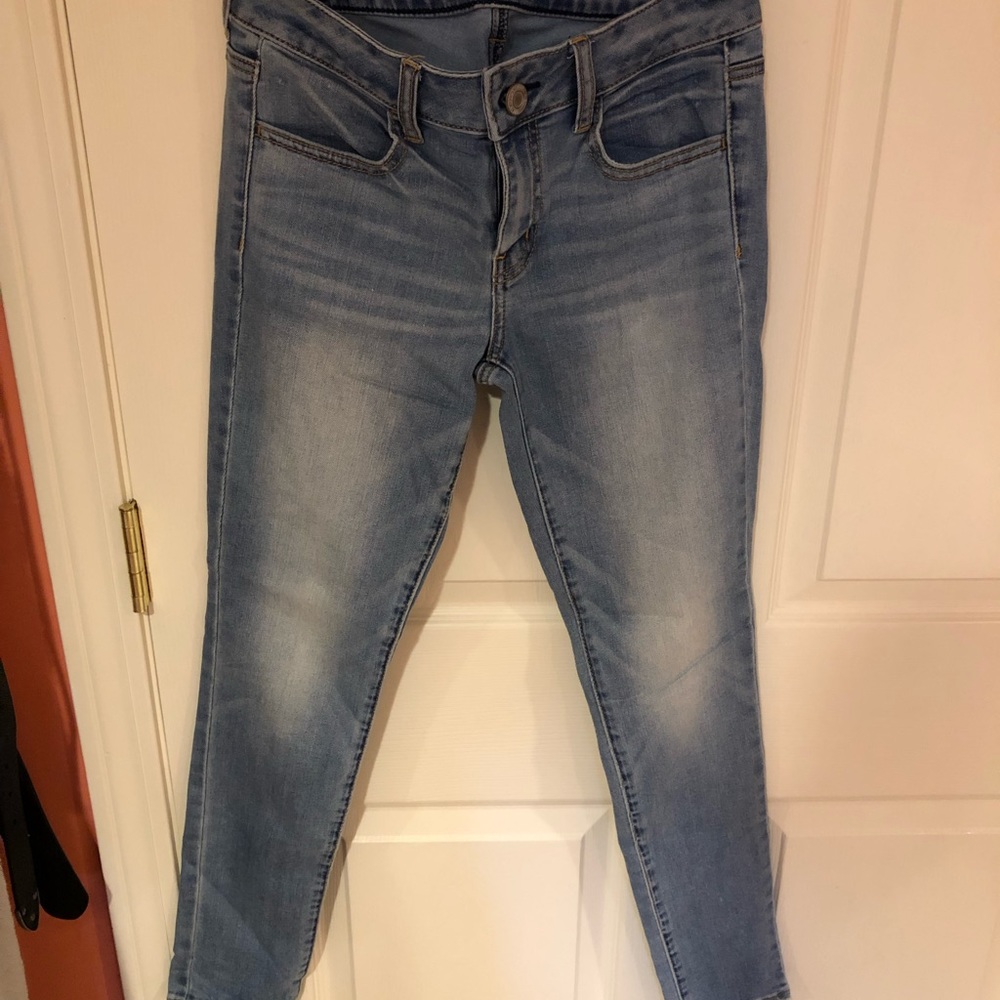 Light wash jeans